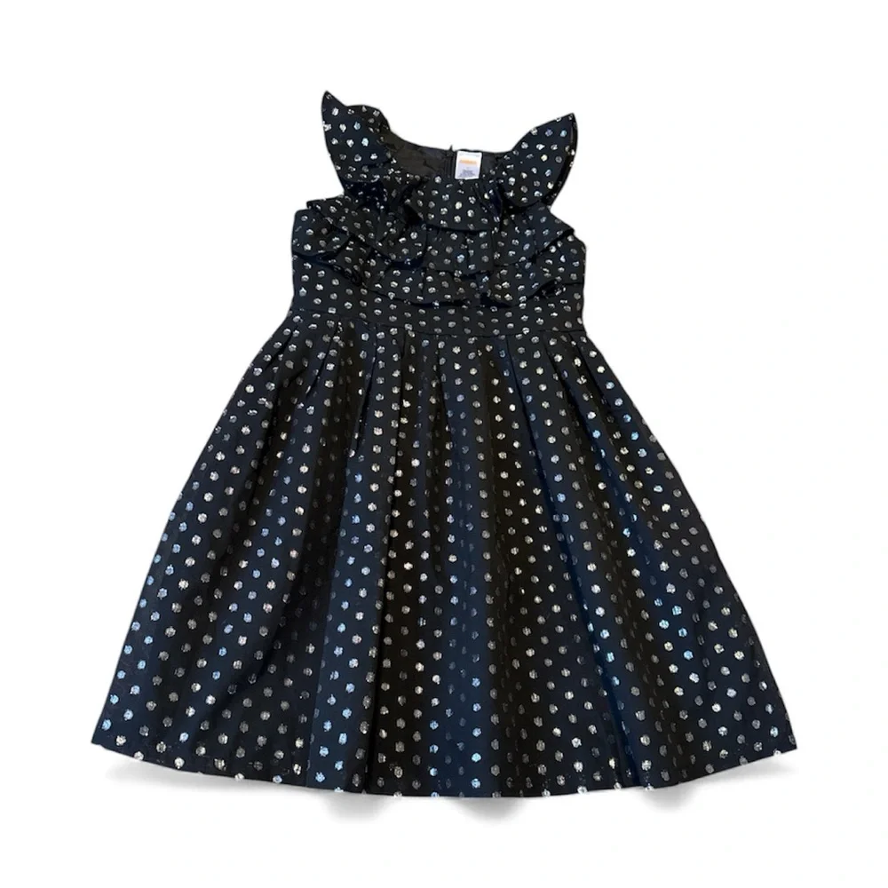 Gymboree Black Dress with White Dots
